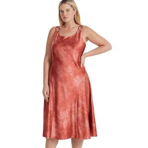Ralph Lauren Havy Satin Womens Dress Brand New 14 Lined